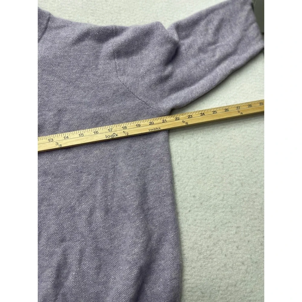 Peter‎ Millar Crown Cashmere Linen Quarter Zip Sweater Mens L Purple Luxury Knit